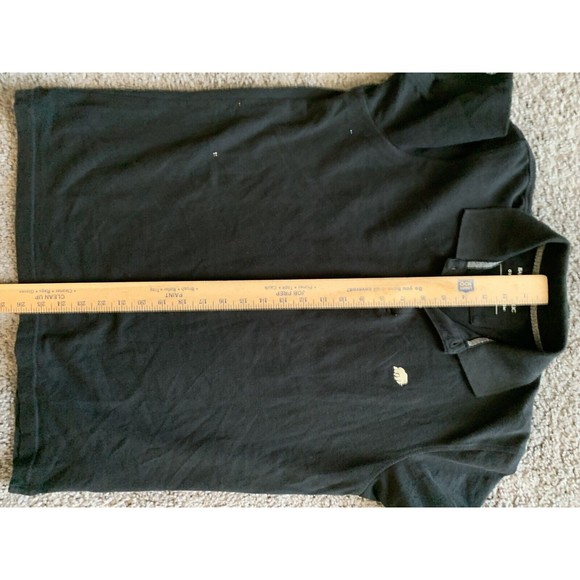 Banana Republic Factory Black Organic Cotton Slim Fit Pique Polo Size S - Picture 6 of 6